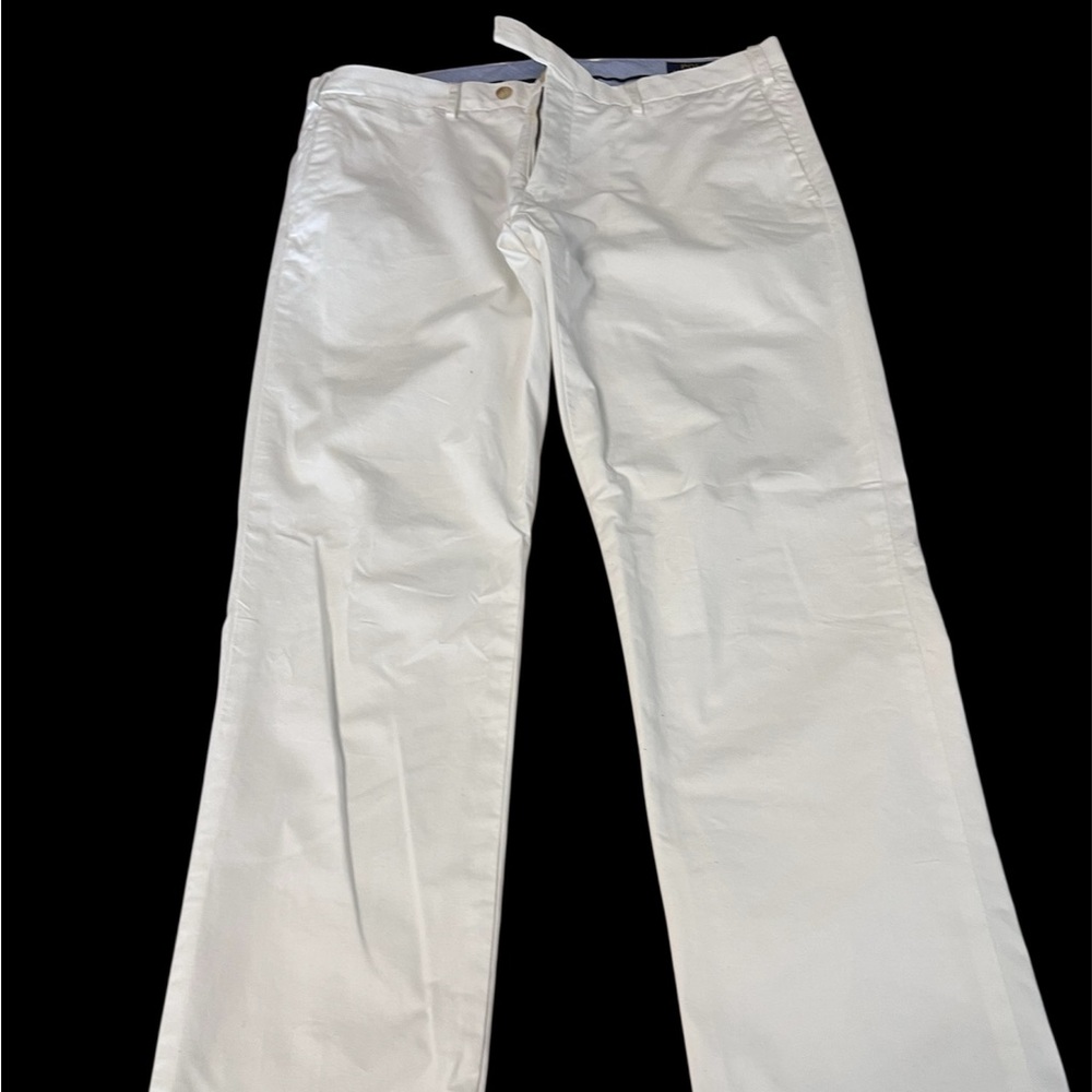 Polo by Ralph Lauren Blue and White Slim Fit Pants